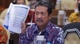 Menteri Kelautan dan Perikanan Sakti Wahyu Trenggono saat Rapat Kerja dengan Komisi IV DPR RI membahas Rencana Kerja dan Anggaran KKP tahun 2023, di Jakarta, Selasa (30/08/2022). (Foto: Pelopor.id/KKP)