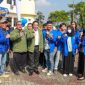 Penjabat (Pj) Gubernur Banten Al Muktabar melepas KKM Universitas Banten Jaya. (Foto: Pelopor.id/Pemprov Banten) 
