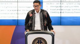 Menteri Pariwisata dan Ekonomi Kreatif/Kepala Badan Pariwisata dan Ekonomi Kreatif Sandiaga Salahuddin Uno. (Foto: Pelopor.id/Kemenparekraf)