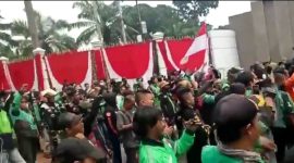 Ilustrasi demo Ojol. (Foto: tangkapan layar)