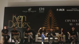 Suasana konferensi pers pagelaran Musikal Ken Dedes. (Foto: GNWN)