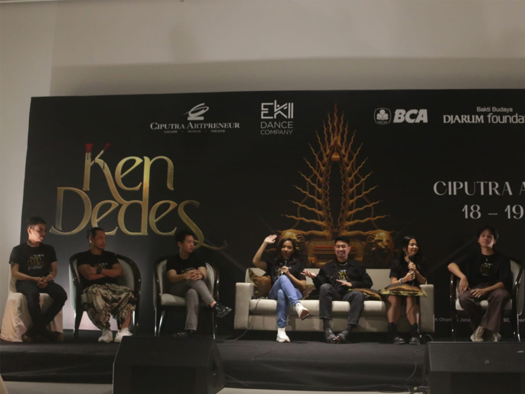 Suasana konferensi pers pagelaran Musikal Ken Dedes. (Foto: GNWN)