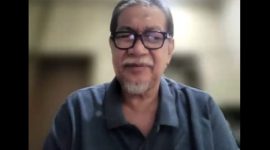 Tangkapan layar sesi interview daring bersama Deddy Mizwar.
