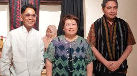 Suasana pembukaan festival seni rupa kontemporer bertajuk artina.Sarinah 2: Matrajiva, di Gedung Sarinah Thamrin lantai 6.
