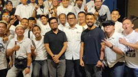Suasana acara silaturahmi dan buka puasa bersama organisasi Road Manager Indonesia.