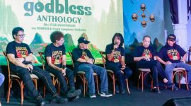 Peluncuran album terbaru God Bless, di Bentara Budaya, Jakarta.
