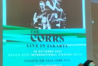 Poster konser The Coors di Jakarta.
