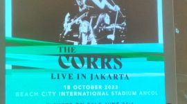 Poster konser The Coors di Jakarta.