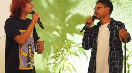 Dokumentasi Eno Suratno Wongsodimedjo dan Nanz di Boleh Gig. (Foto: Istimewa)