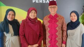 Suasana konferensi pers peresmian nama baru Sekolah Merdeka Belajar Persada.