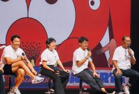 Suasana konferensi pers Synchronize Fest 2023.