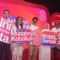 Suasana konferensi pers peluncuran kampanye #MudahnyaKebaikan dari provider Tri. (Foto: Istimewa)