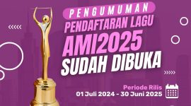 Poster pendaftaran lagu Anugerah Musik Indonesia (AMI) Awards 2025. (Foto: Istimewa)
