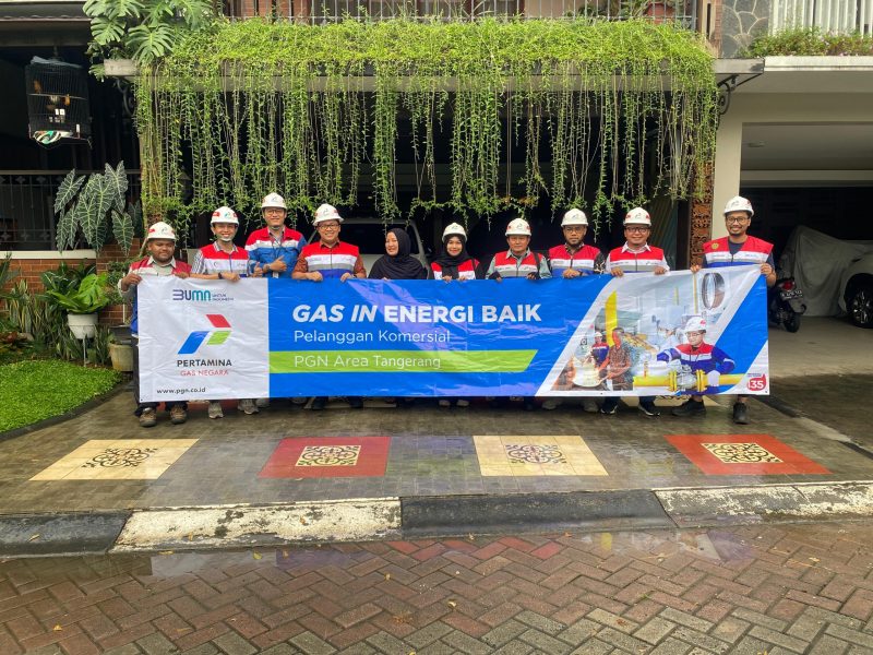 Dokumentasi Gas-in Kebayoran Villas, Bintaro Jaya (Foto: Tim Humas City Gas Project PT PGN)