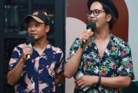 Nurgi Ceper dan Eno Suratno Wongsodimedjo di program musik Main-Main di Cipete. (Foto: I Wayan Bagiartana)