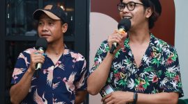 Nurgi Ceper dan Eno Suratno Wongsodimedjo di program musik Main-Main di Cipete. (Foto: I Wayan Bagiartana)