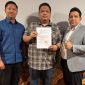 Keterangan foto (Ki-Ka): Eko Prabowo dari Prabowo and Marsha Lawfirm (perwakilan BLI), Topan dari Topan Meiza Romadhon 
and partner Lawfirm (perwakilan RPM), Indra Sihombing dari Lawfirm Hotman Paris and partner (perwakilan BLI).  (Foto: Istimewa)