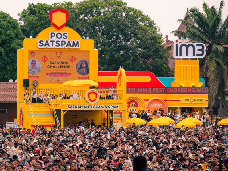 Suasana pos SATSPAM Indosat IM3 di Pestapora 2025. (Foto: Istimewa)