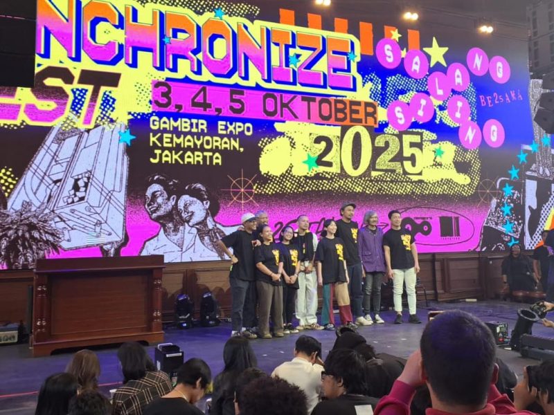 Suasana konferensi pers Synchronize Fest 2025. (Foto: Prastira)