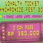 Loyalty ticket Synchronize Fest 2026. (Foto: Istimewa)