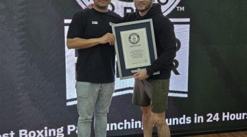 Patrick Winata sukses memecahkan rekor tinju 24 jam dalam ajang Project24. (Foto: Istimewa)