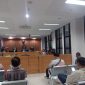 Suasana sidang gugatan sengketa lahan ruko Marinatama. (Foto: QA)