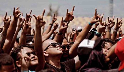 Ilustrasi penggemar musik keras alias Metalhead. (Foto: Instagram/raveljunardy)