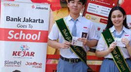 Program KEJAR DKI Jakarta 2026 bersama Bank Jakarta dan OJK disambut antusias siswa SMAN 28 Jakarta. (Foto: Istimewa)
