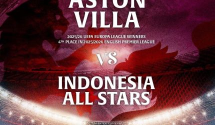 Tim sepakbola Aston Villa bakal bertanding melawan Indonesia Allstar pada Agustus 2026. (Foto: Istimewa)