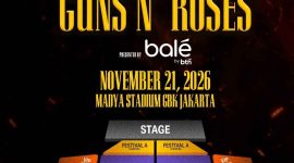 Poster daftar harga tiket konser Guns N' Roses di Jakarta 2026. (Foto: Istimewa)