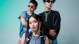 Tiga musisi Indonesia, Roni Joni, Rycko Ria, dan Naomi Ivo. (Foto: Istimewa)