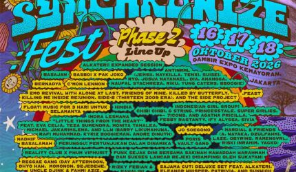Poster line up sementara Synchronize Fest 2026. (Foto: Istimewa)